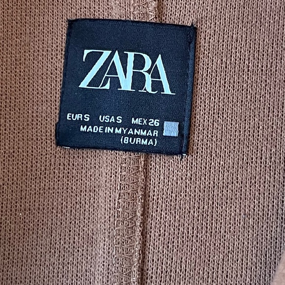 ZARA Camel / Cognac Long Coat – Minimalist Chic - Picture 5 of 6